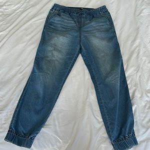 Fashion, nova denim, joggers, medium wash